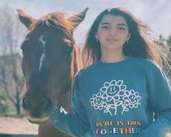 She is also a trained horseback rider.